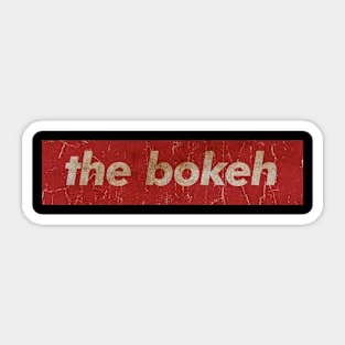 THE BOKEH - SIMPLE RED VINTAGE Sticker